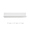 Hangz™ White No Stud 4" Depth Floating Shelf